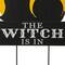 Glitzhome&#xAE; 30&#x22; Black &#x26; Orange The Witch Is In Halloween Yard Stake